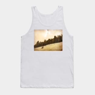 Sepia Snow Forest Tank Top